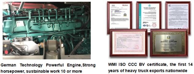6x4 380HP Used Howo Trucks , Heavy Duty Howo 380 Dump Truck