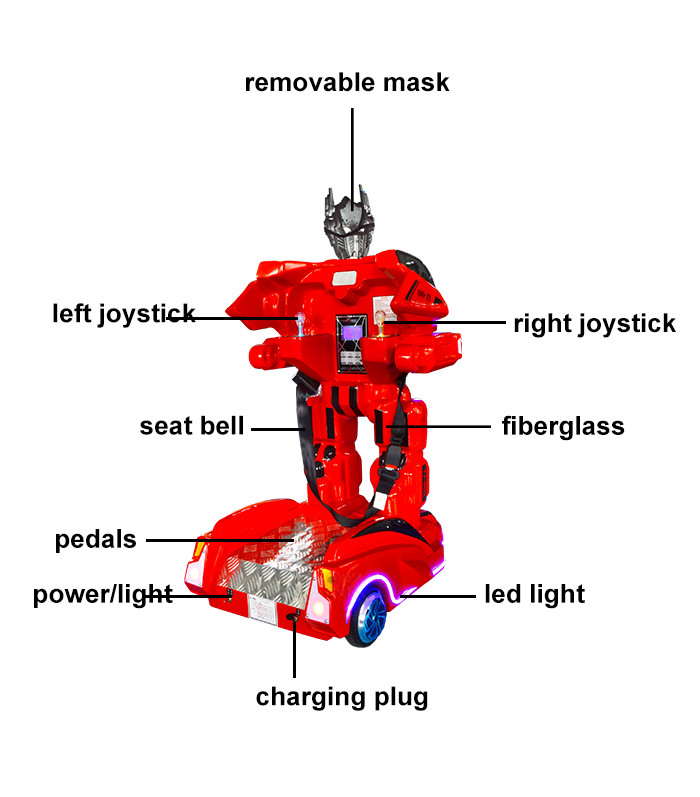 Amusement Battery Operated Walking Robot Ride For Kids Theme Park
