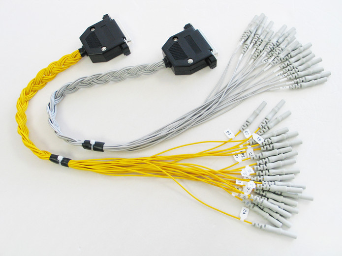 EEG Cable Sintered Silver Silver Chloride Electrodes DIN 1.5 Plug