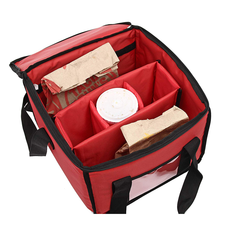 Delivery Custom Insulated Food Bags , Insulated Collapsible Tote Bag Carrier 9 Cups
