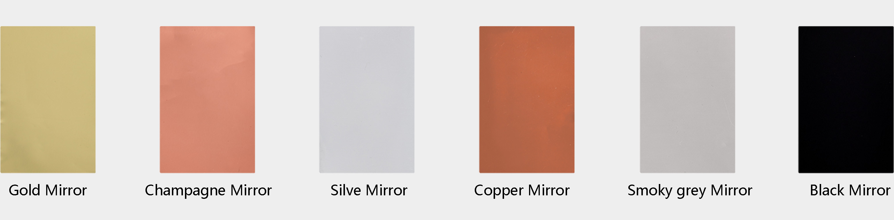 Glasses Aluminium Composite Mirror 1.22 X 2.44m Nano Coating Cladding Exterior Wall