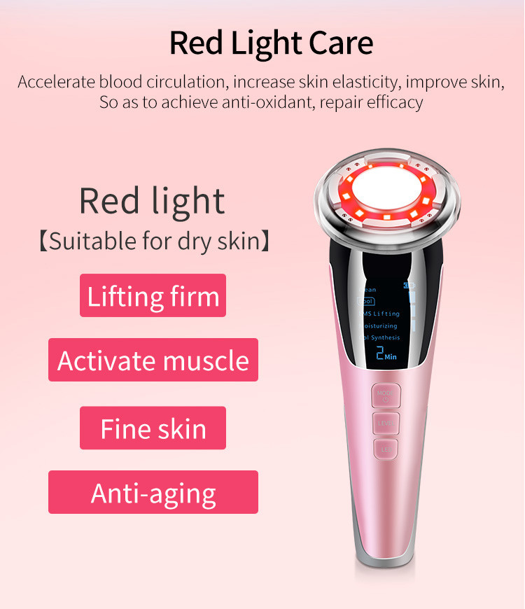 Galvanic Massage 2 In 1 EMS Facial Machine For Home Use