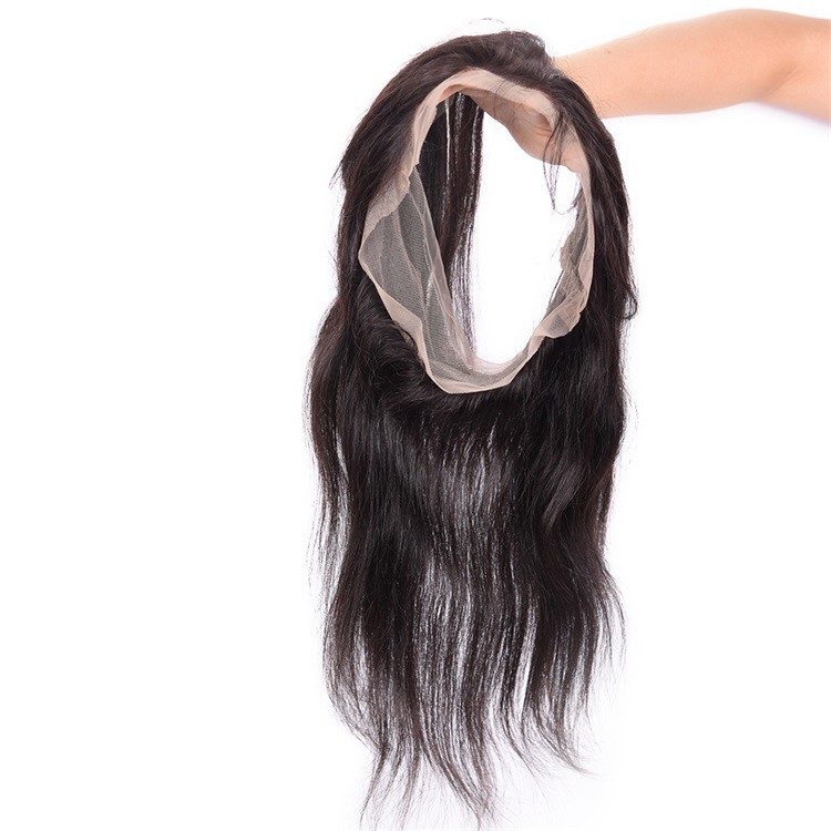 Hair Packaging Free Straight Hair 360 Lace Band Frontal