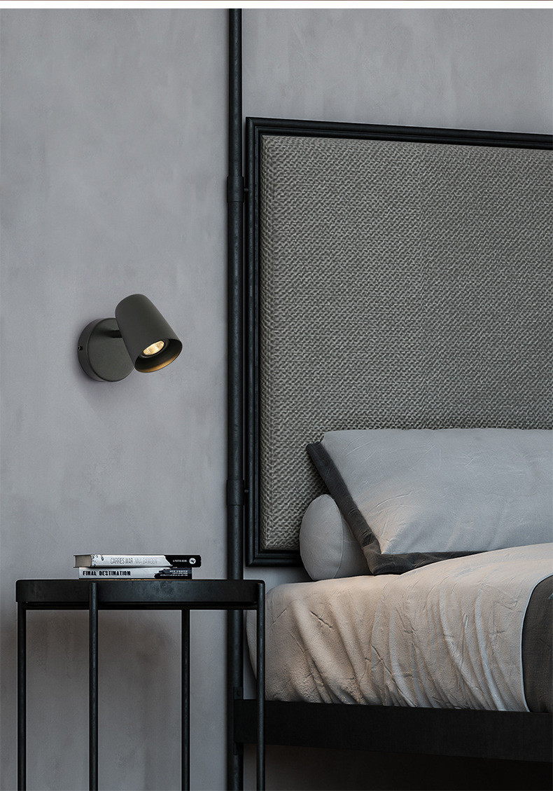Hotel bedside lamp GU10 E27 reading lamp headboard wall light luxury hotel wall lamp villa bed retro wall light