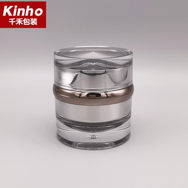 Waist Circle 50ml Cosmetic Cream Jar Double Wall 30ml With Lid Face Cream Serum