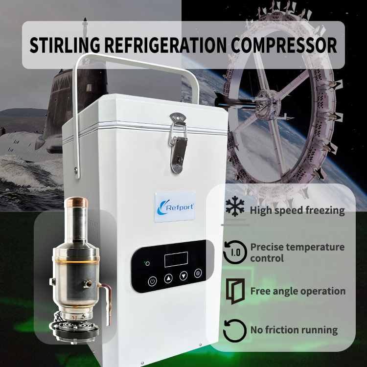 2L ULT Stirling Cooler Mini -120 Portable Medical Laboratory Freezer for Deep Cooling