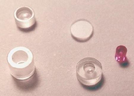 Micro Sapphire Jewel Bearings For Clocks Bore Size 0.5 - 20mm Precision Rating