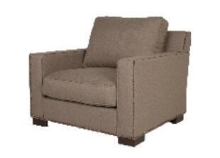 Linen fabric upholstery solid wood hotel lounge chair/single sofa/living room
