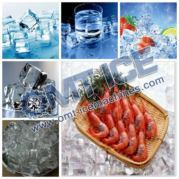 High Efficiency Commercial Ice Cube Maker 4000kg 24hrs Easy Cleaning