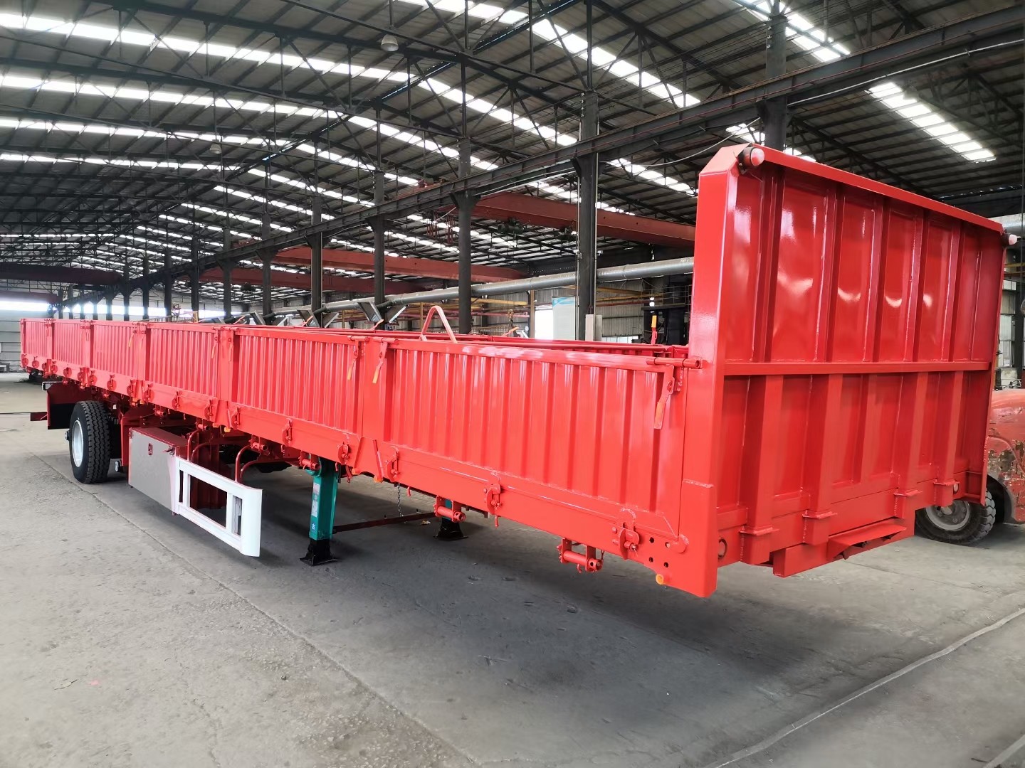I Beam Side Drop Semi Trailer Truck 12500x2500x1500 Mm