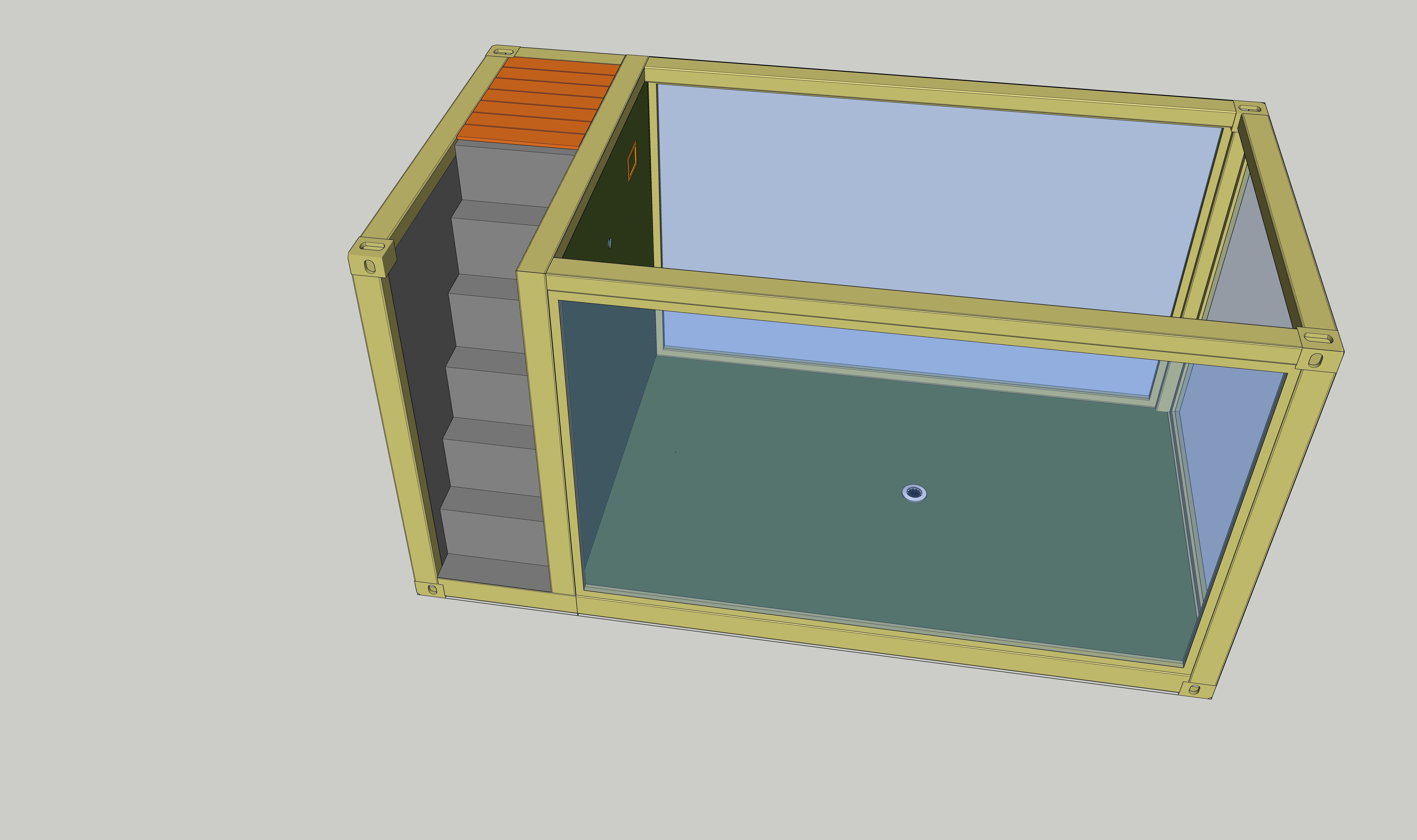 15ft Steel Customized Container Swimming Pool Modified