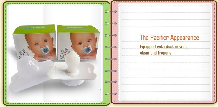 Digital LCD Pacifier Thermometer Easy For Infant Temperature Test AH-BY01 Nipple Thermometer