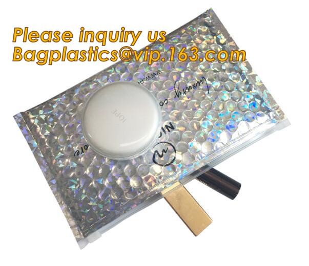 Flat Envelopes Zip lock Bubble Bag, Low Price Most Popular Bubble Slider Bag,Plastic PE Material Mailer Slider Air Ziplo