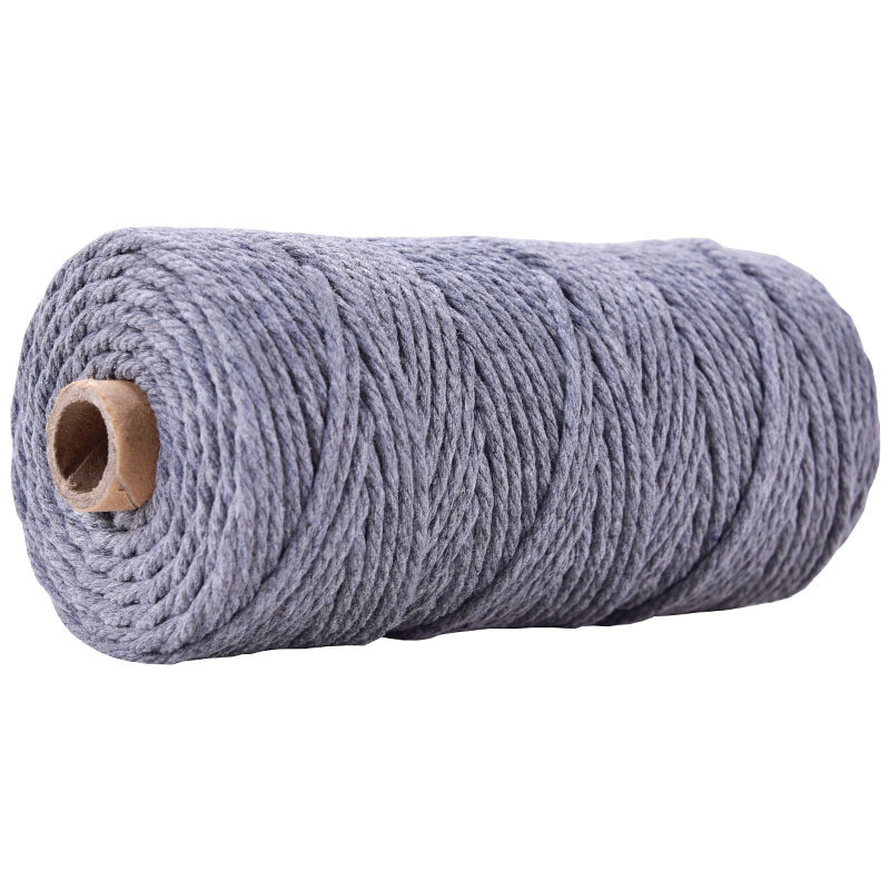 Green 3 Strand Twisted Nylon Rope 3mm Macrame Braided Cotton Rope