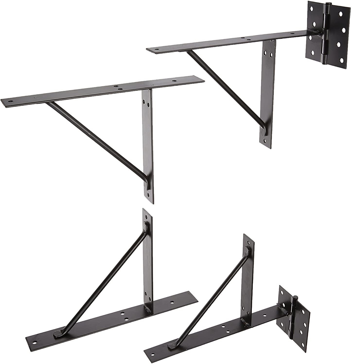 Adjustable No Sag Gate Kit with Heavy Duty Structure Hanging and Powder Coated Finish