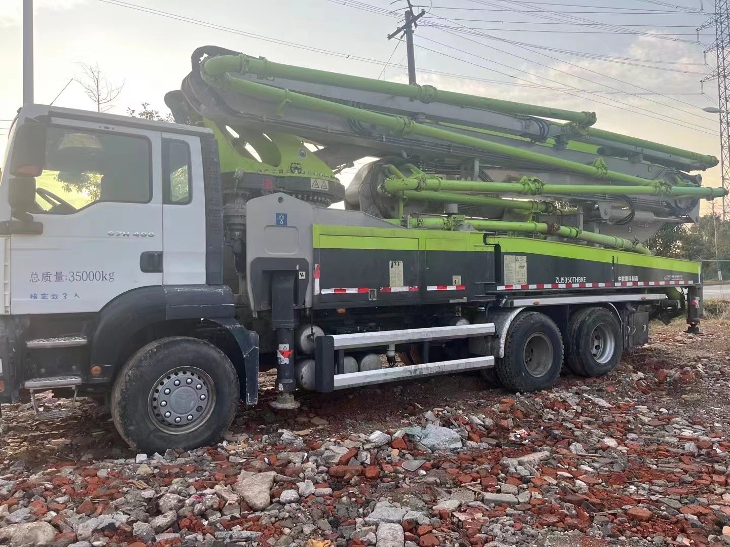 49M Zoomlion Company Made ZLJ5350THBKE Used Concrete Pump Truck