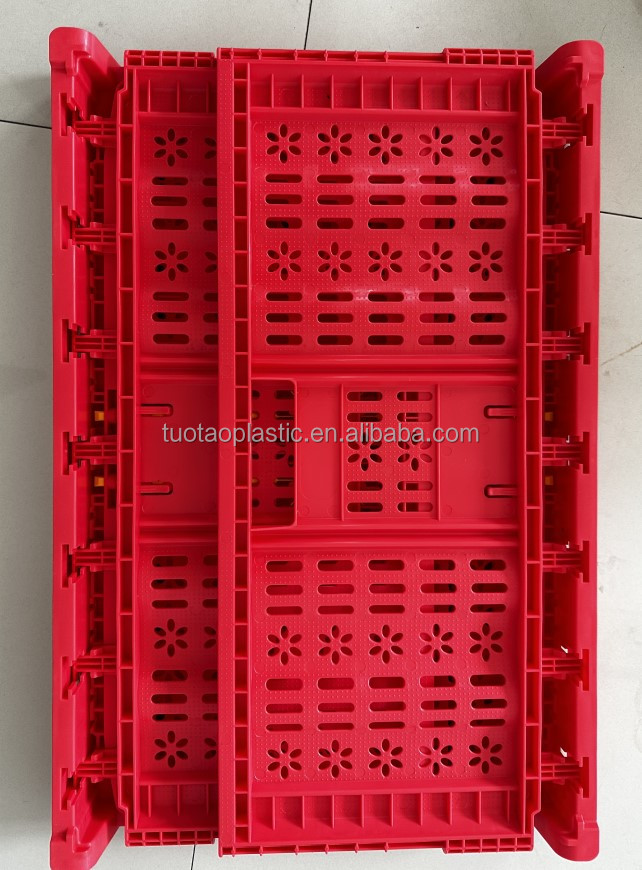 Stackable Tomato Crates Mesh Fruit Packaging for Agriculture Storage PE/PP Material