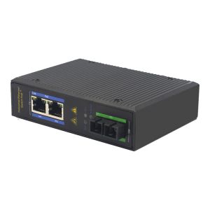 UT12FP-SC20 unmanaged industrial 2x10/100Base-Tx POE+ 1x100M-Fx SC ethernet