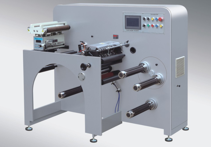 Automatic Adhesive Sticker Slitter with One Rewinding Shaft (Horizontal Style)