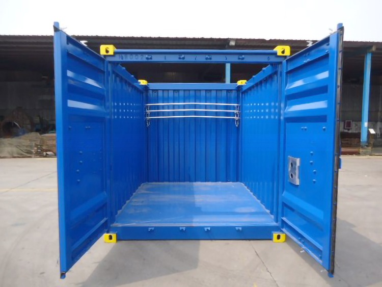 10ft DNV 2.7-1 Standard Open Top Dry Container with Tarpaulin Cover Steel Offshore Container Certified by BV and CSC