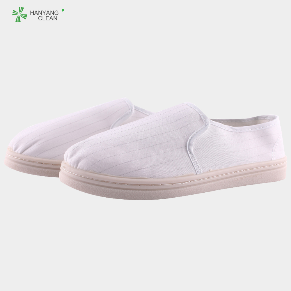 ESD Canvas / Leather Material Anti Static Shoes With Sterilization Of Heat-Resistant