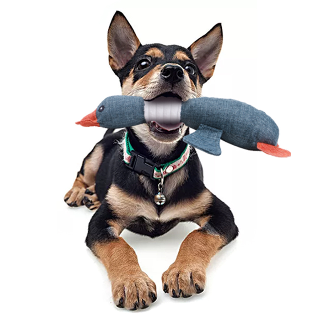 Dog Toy Pet Puppy Chew Plush Squeaky Wild Goose Teddy Puppy Keep Your Dog Active