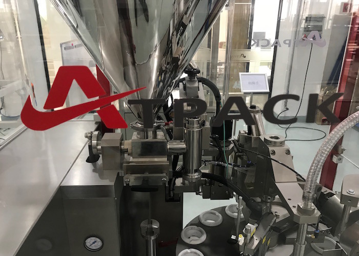 Chemistry Toothpaste Filling Machine , Tube Filling Sealing Machine Stable
