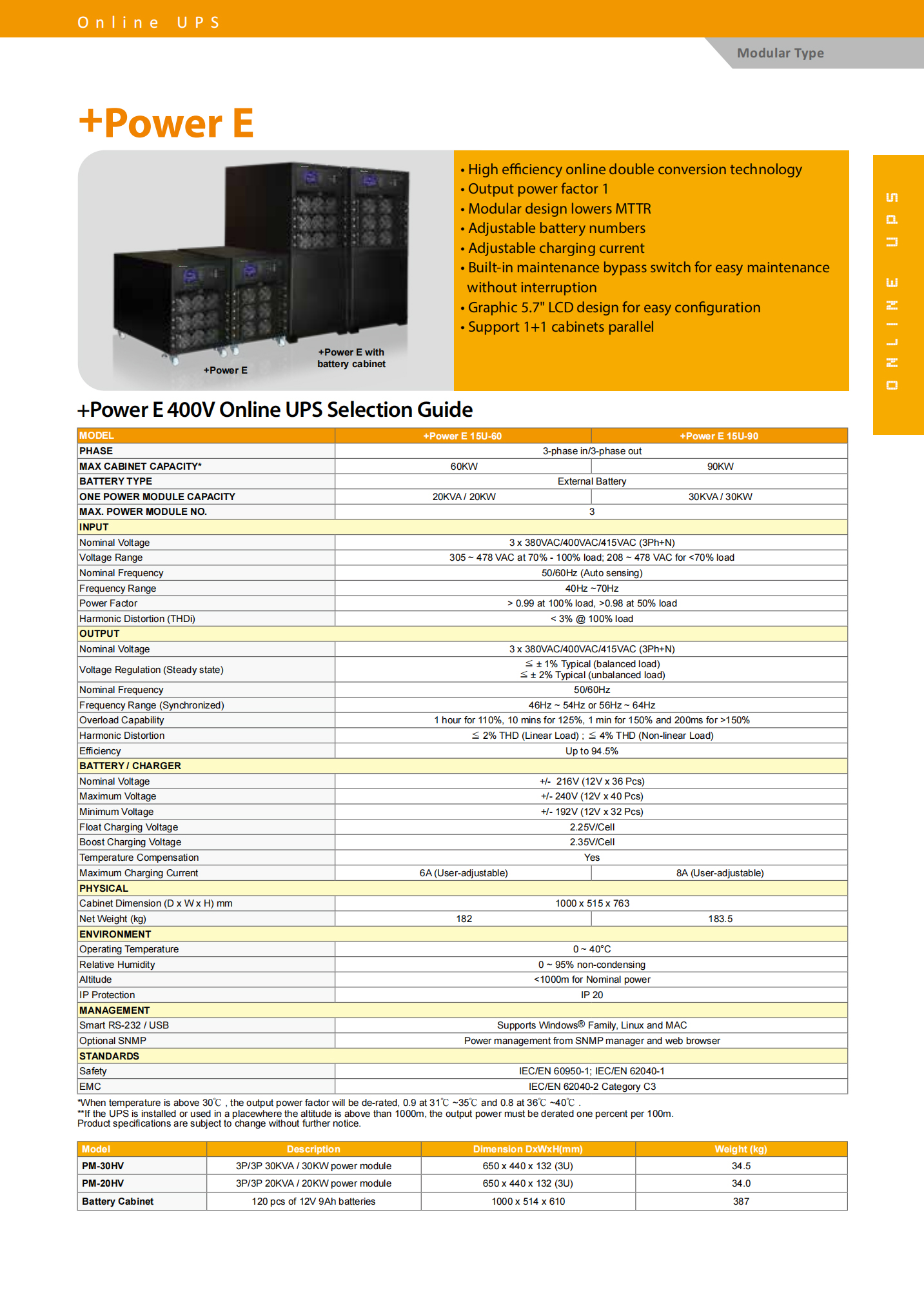 External Battery Online UPS For Networking Visench Power E 20KVA 3 Phase Battery Type