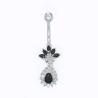 Buy cheap Clear Zircons Body Piercings Jewellery 14G Diamond Belly Ring from wholesalers