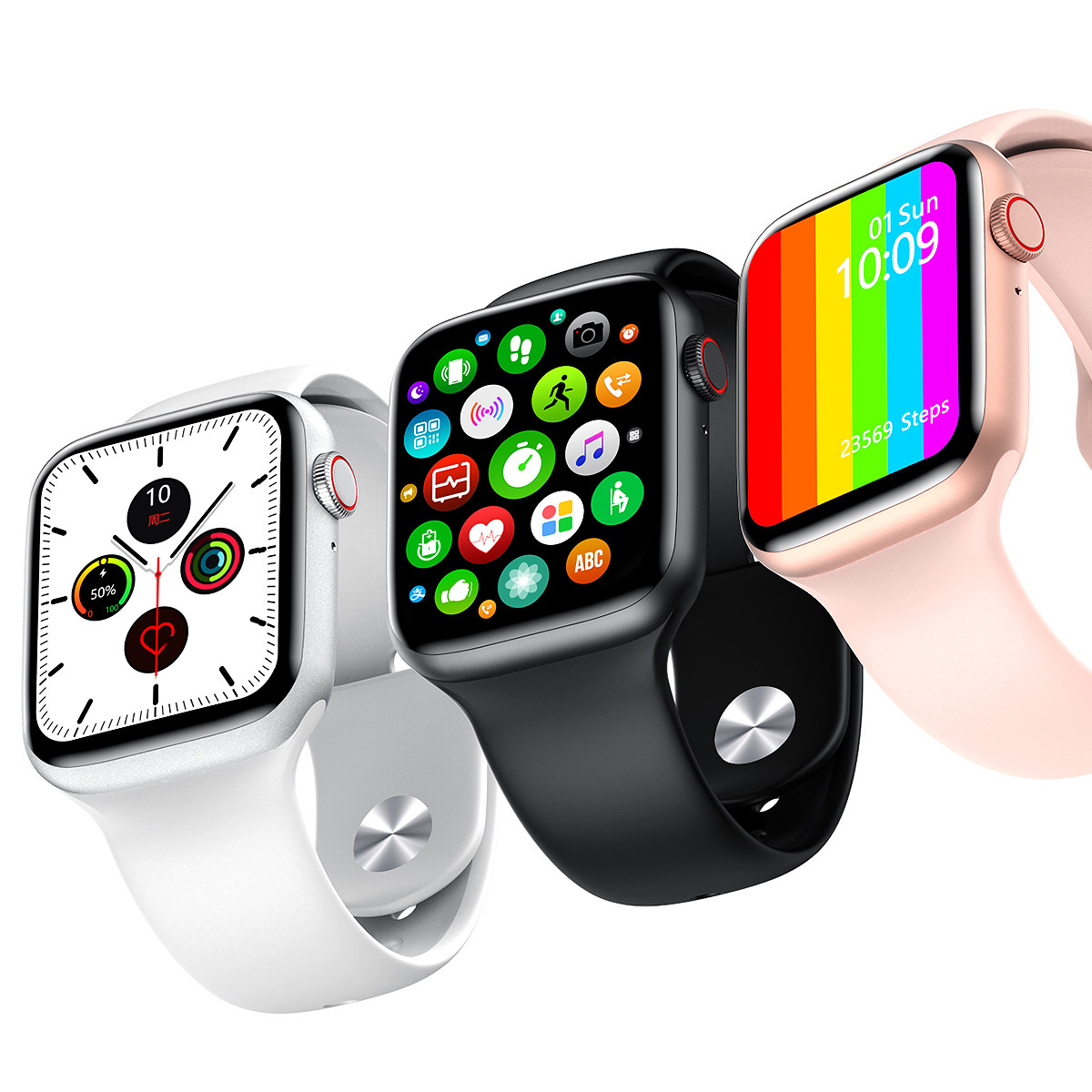 W26 Bluetooth Calling Smart Watch Wrist Band Heart Rate Monitor Sports