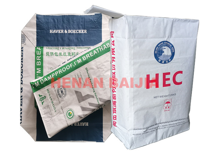 Professional Pasted Valve Multiwall Paper Bags Flexo Printing Ultrasonic Sealing