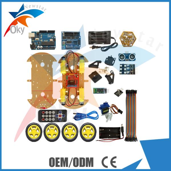 Quality Ultrasonic Module Remote Control Robot Car for Arduino Starters for sale
