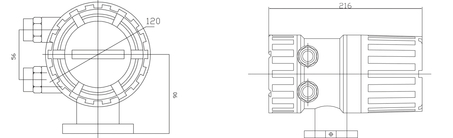 Thread Type Magnetic Flow Transmitter High Performance Fast Response Design