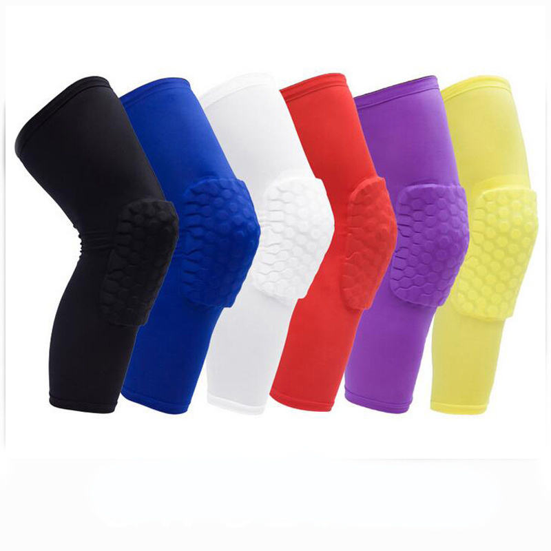 Sport Knee Pad Polyester Knee Brace Support Compression Leg Honeycomb Sleeve