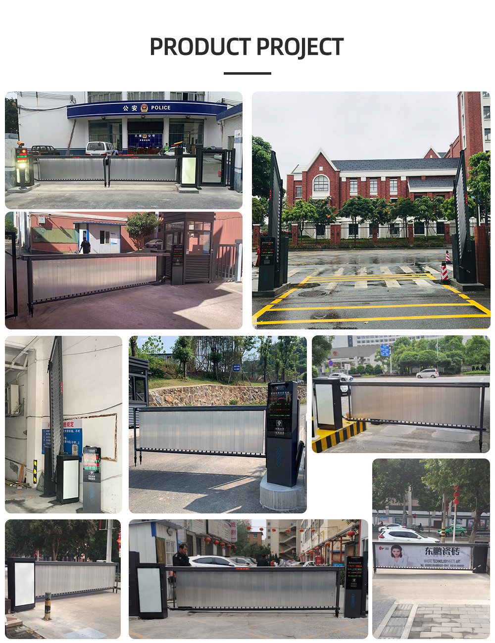 RS485 Vehicle Barrier Gate