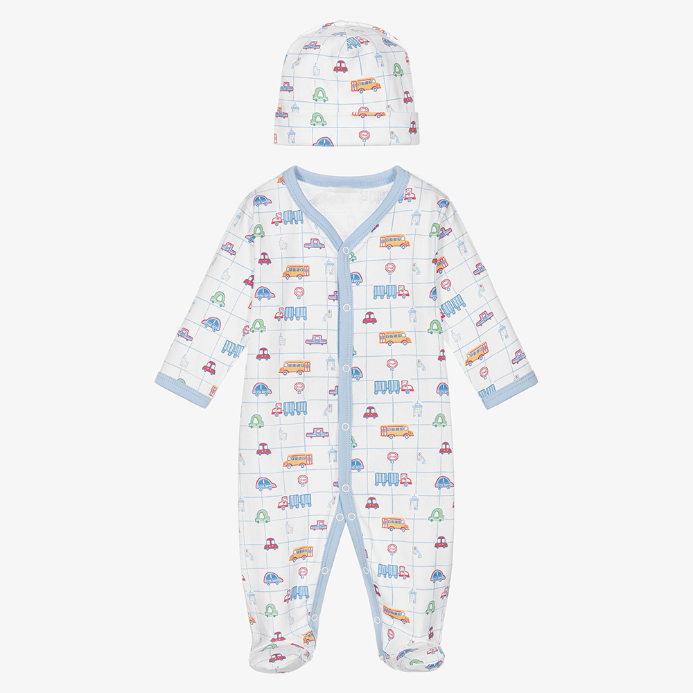 Autumn Newborn Baby Romper with Hat 2pcs Set Long Sleeved Printed Cotton Infant Girl Boy One-piece Jumpsuit