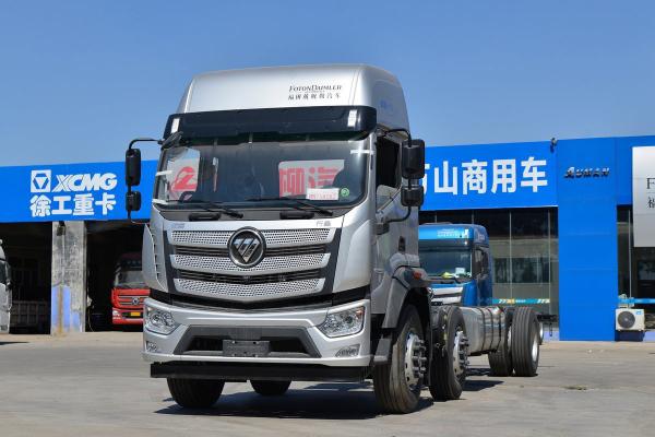 Single Row And Half Seats Foton Auman Truck High Roof Diesel 245HP 6X2 8.6m