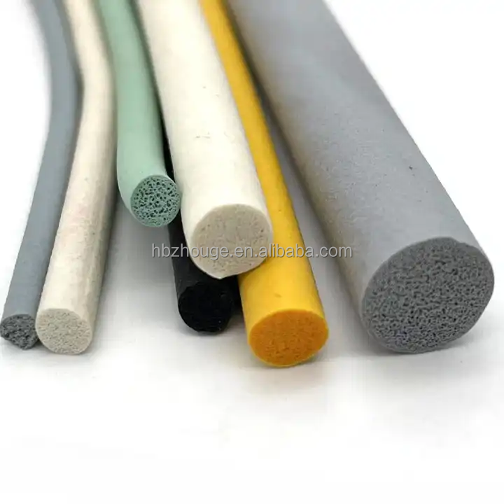 Grey Pad 1" Round EPDM Rubber Foam Sealing Strip with Heat/Cold Resistant Function