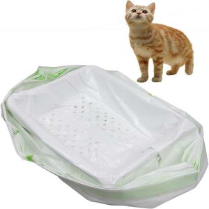 Disposable Drawstring Cat Litter Box Liner Bags Custom Biodegradable For Cat