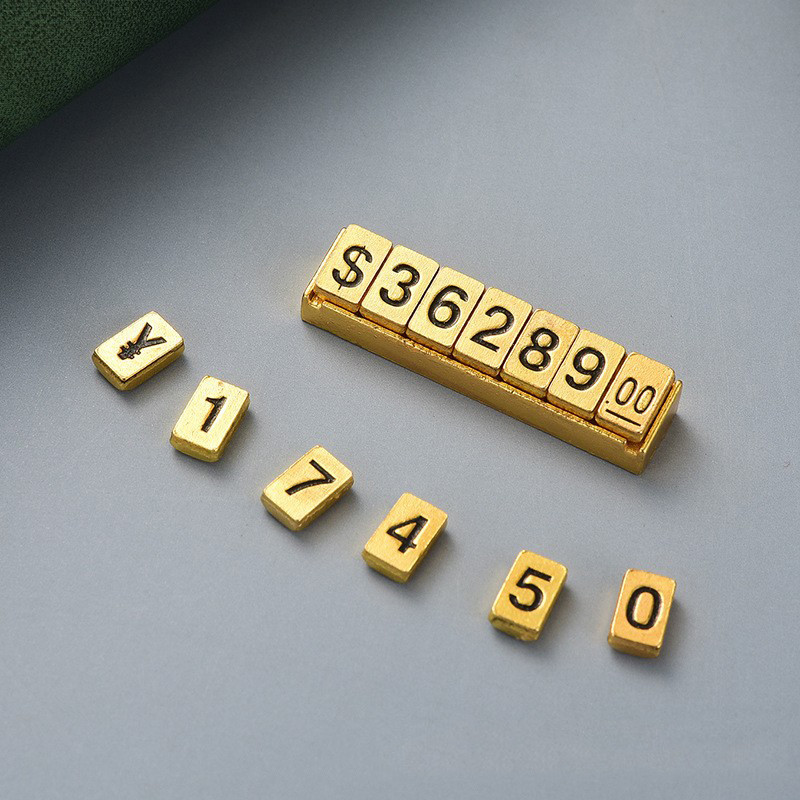 Zinc Alloy Base Magnetic attraction Fixed Length jewellery price cubes
