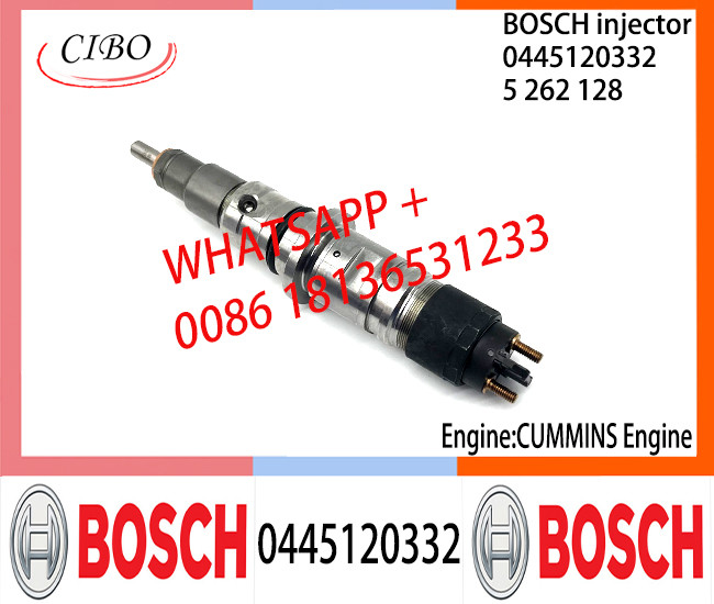 BOSCH 0445120332 Neutral Diesel Fuel Injector Assembly 0445120332 5262128 For CUMMINS Engine