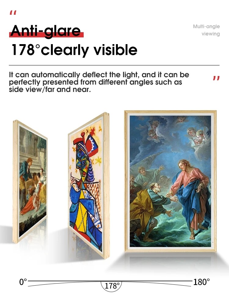 2K FHD Display Digital Painting Photo Frame For Home Wall Mount