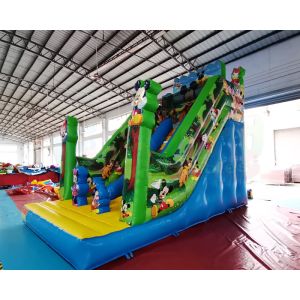 1000D Commercial Inflatable Slide Playground Jumping Bouncer