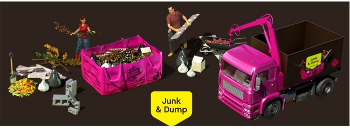 Big 1 Ton Garden Waste Skip Bags Open Top Closed Bottom 4 Side Seam Loops