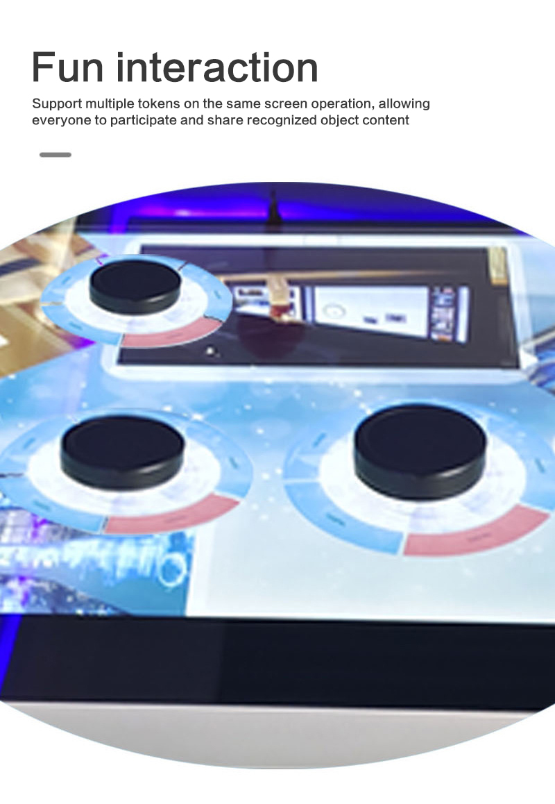 43 Inch Object Recognition Smart Digital Interactive Price Multi Touch Screen Coffee Shop Table For Education