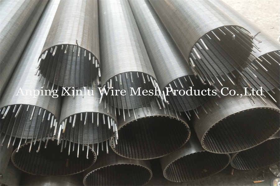 Q195 Q235 Wire Wrapped Screens Sand Control Deep Well Pipes 10Inch