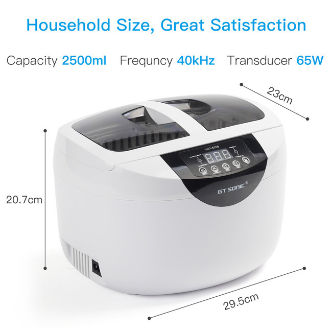 65w 2.5L 40kHz Ultrasonic Bath Dental With Basket SUS304 Tank