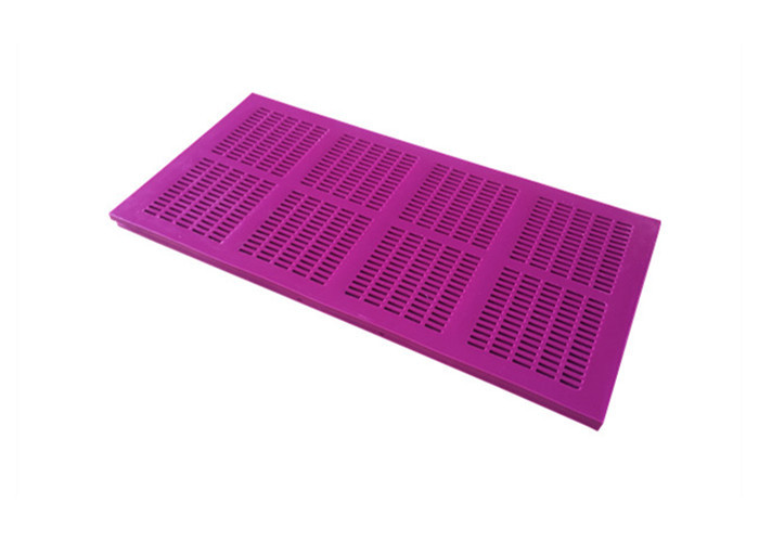 Tensioned PU Ming Screen Mesh , Dewatering Polyurethane Vibration Sieve Panel
