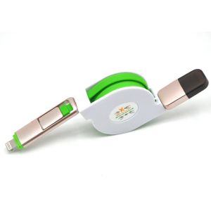 TPE Material Usb Data Extension Cable 8 Pin Micro For Mobile Phone Sync Data