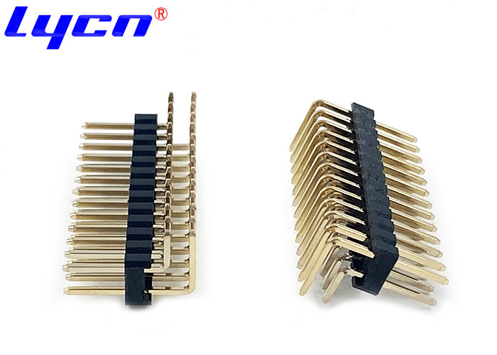 Brass Pin Header 2.54 Right Angle
